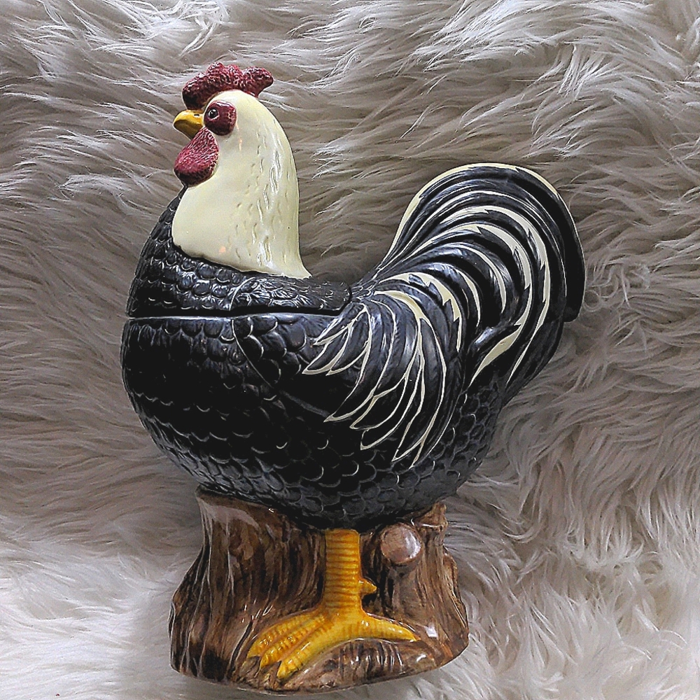 Vintage Sakura Warren Kimbal Rooster cookie jar